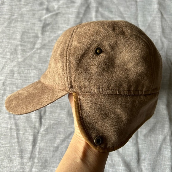 Hatland Winter Baseball Cap With Ear Flaps Sz S/M - Brown - Picture 4 of 7